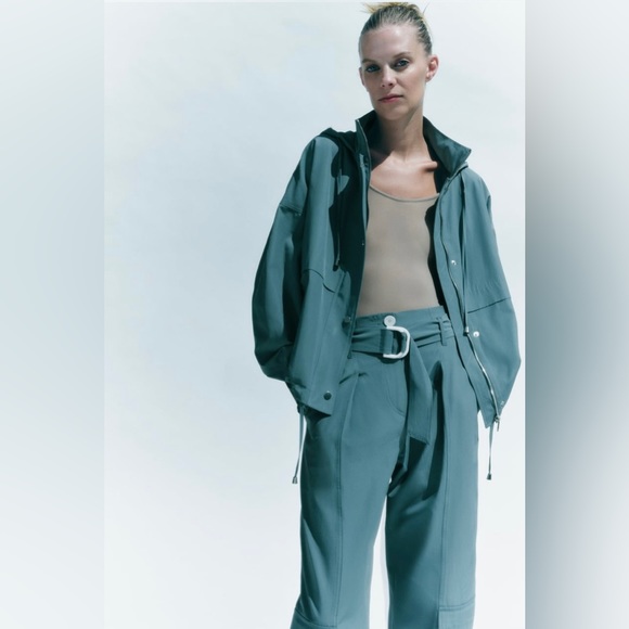 Zara drawstring hooded jacket - Picture 2 of 4